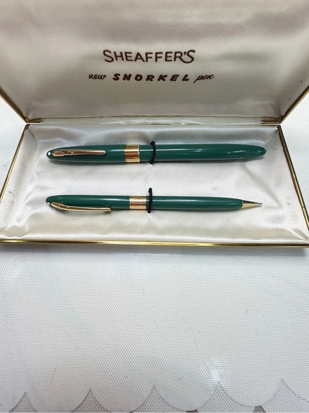 Sheaffer’s Snorkel Pen and Pencil Set, Vintage
